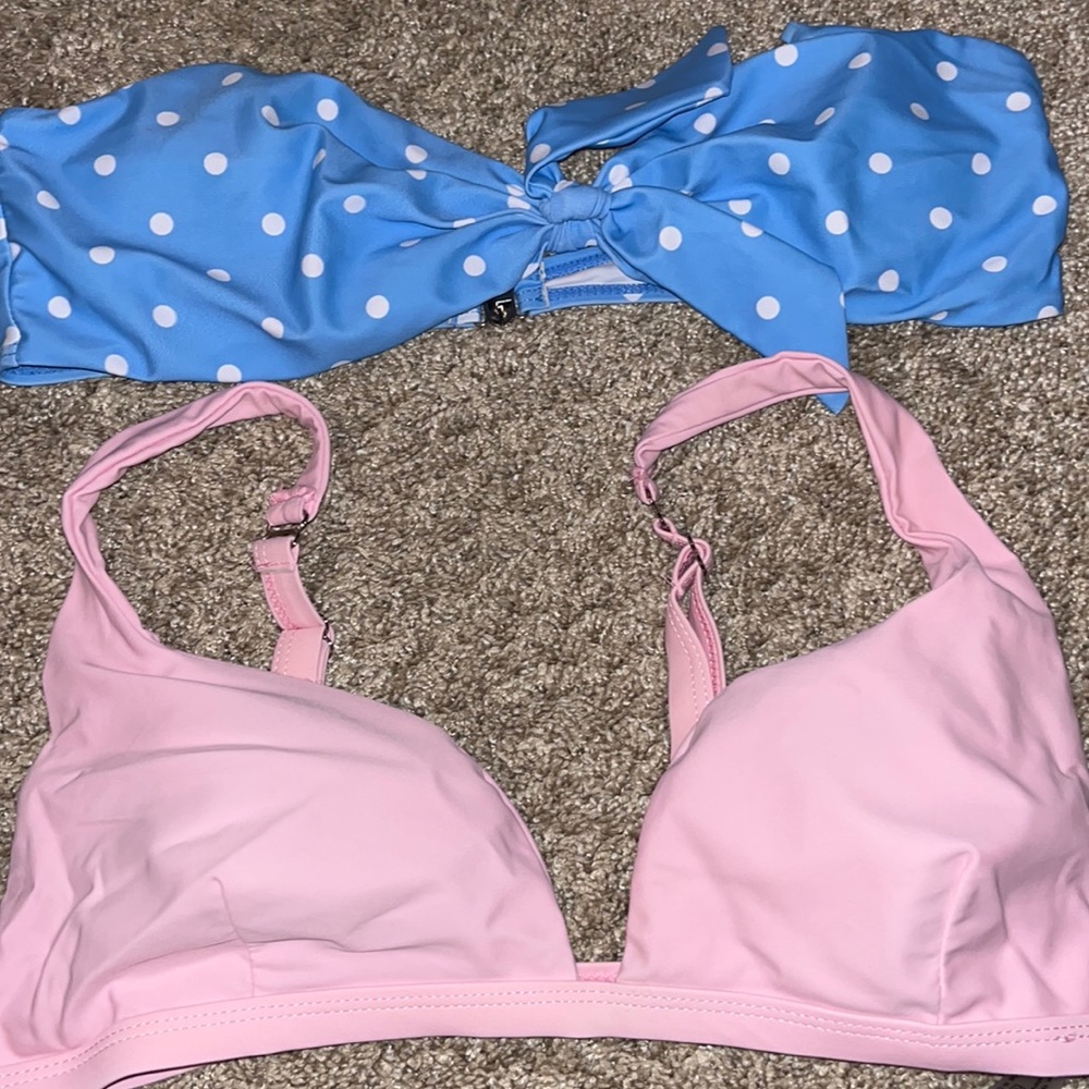 both medium shein bathing suit tops